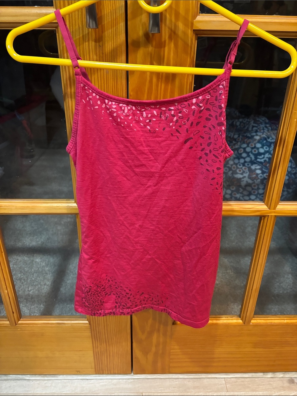 Icebreaker Magenta Leaf-Accent Camisole